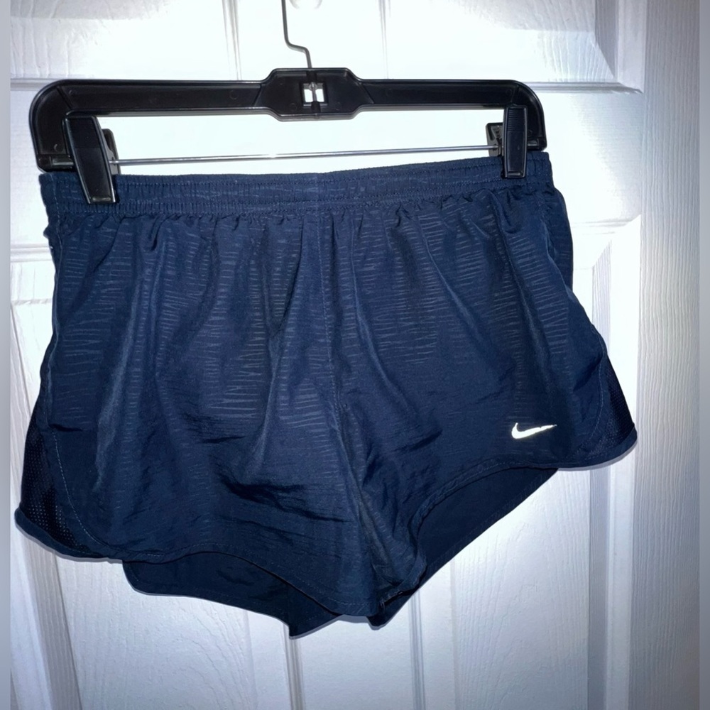 Nike Dri Fit Womens Small Brief Lined Blue 3” Running Active Shorts S 895116-451 - Picture 2 of 15